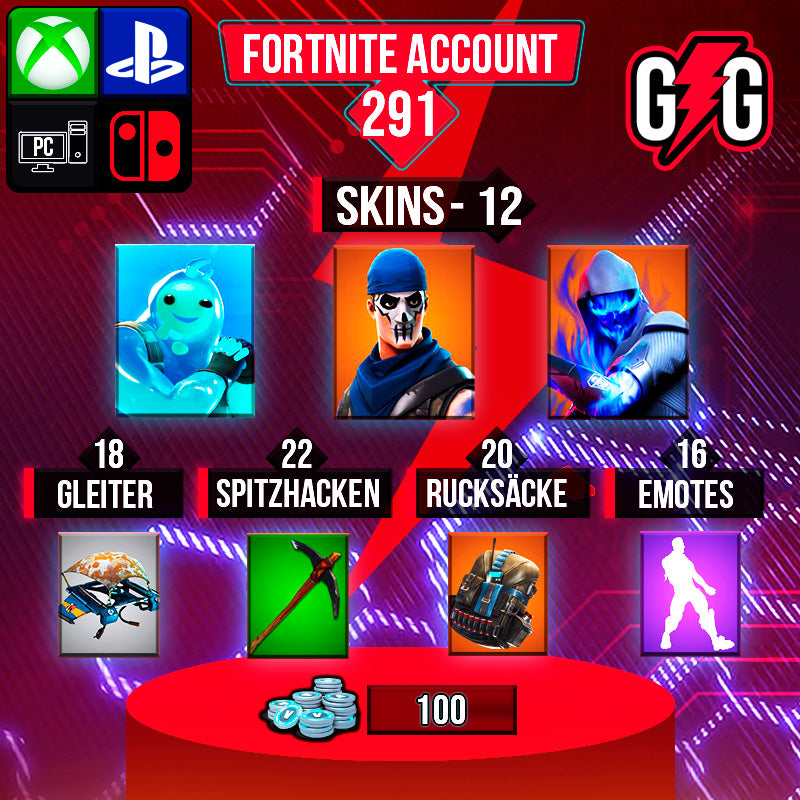 Fortnite OG Account - 12 Skins | OG STW | Fusion | Rippley Vs Sludge