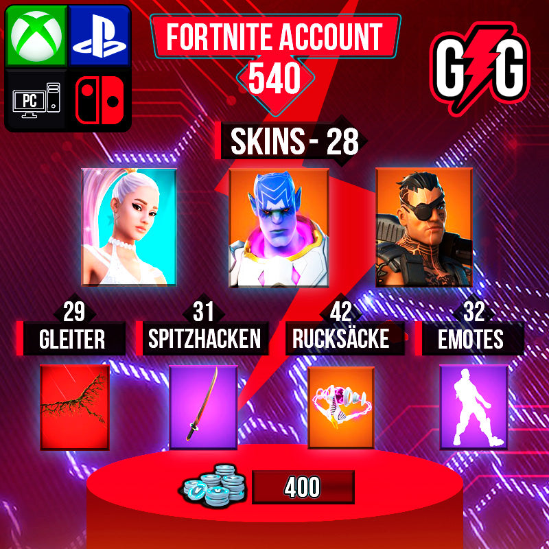 Fortnite OG Account - 28 Skins | Kymera | Joey | Ariana Grande