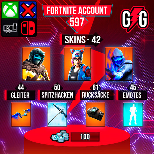 Fortnite OG Account - 42 Skins | Zenith | Lynx | Fusion