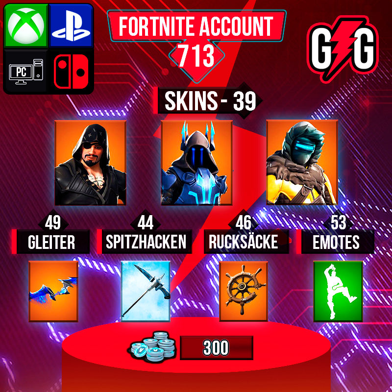 Fortnite OG Account - 39 Skins | The Ice King | Blackheart | Zenith