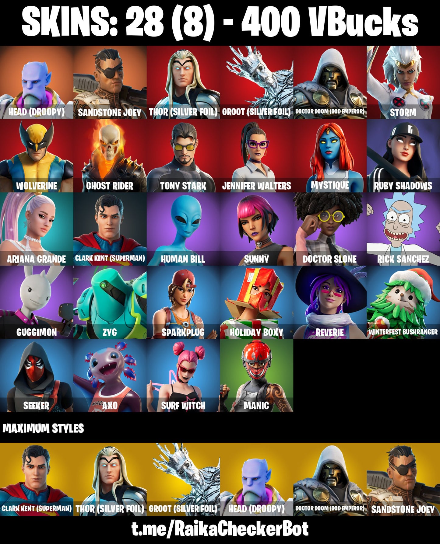 Fortnite OG Account - 28 Skins | Kymera | Joey | Ariana Grande