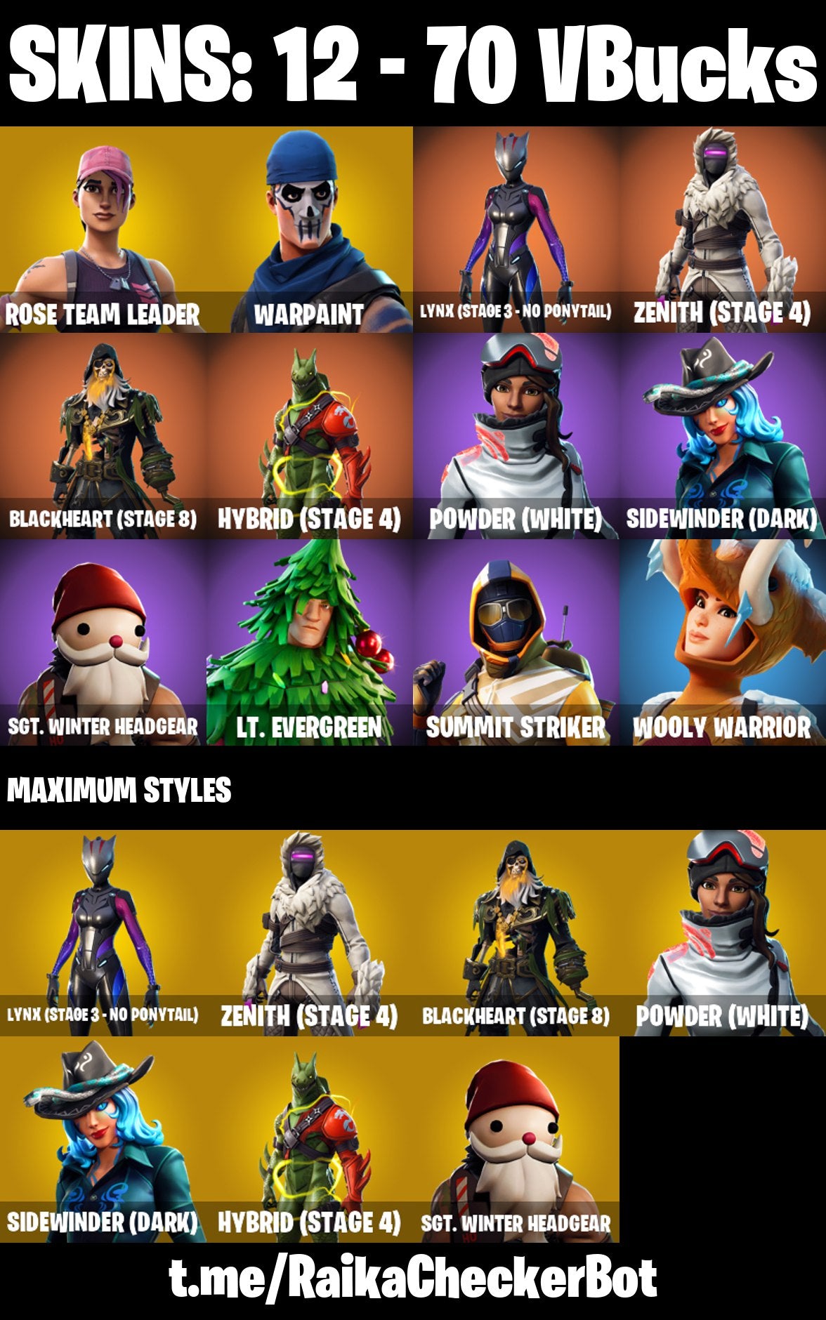 Fortnite OG Account - 12 Skins | OG STW | Lynx | Zenith