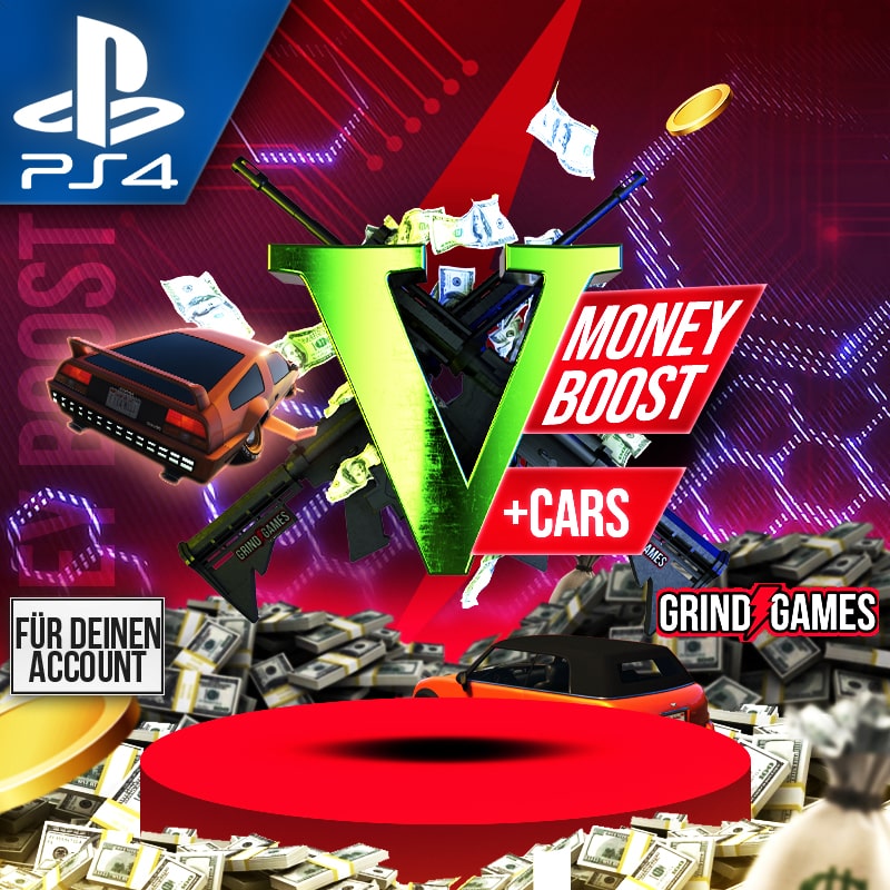 PS4 - GTA V Cash + Cars Boost (10 Mio. - 1 Mrd. GTA$) - Grand Theft Auto V