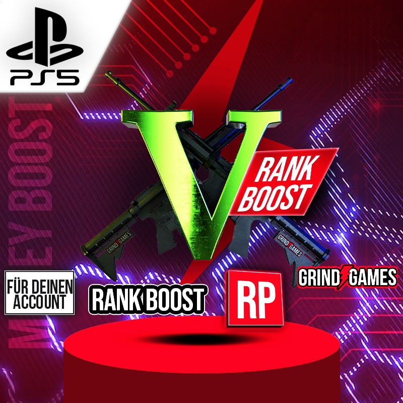 PS5 - GTA Online Rank Boost (Rang bis 300) - Grand Theft Auto V