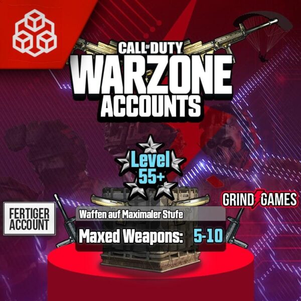 cod warzone beginner account level 55