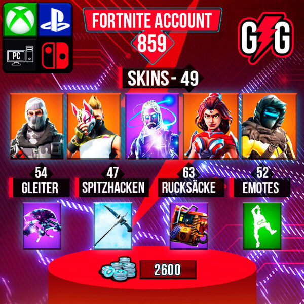 Fortnite OG Account - 46 Skins | Galaxy | Havoc | Drift | Valor | Zenith