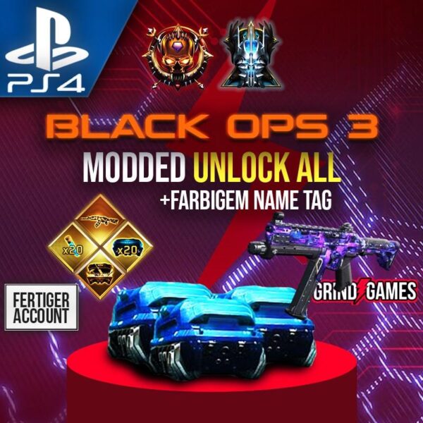 CoD BO3 - Modded Unlock All Account Boost