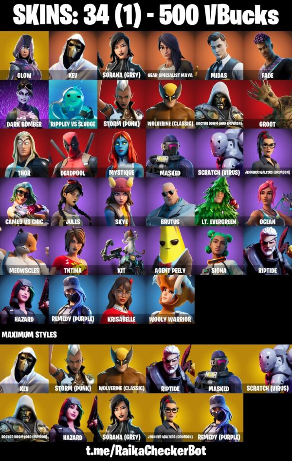 Fortnite OG Account - 34 Skins | Glow | Midas | Fade – Bild 6