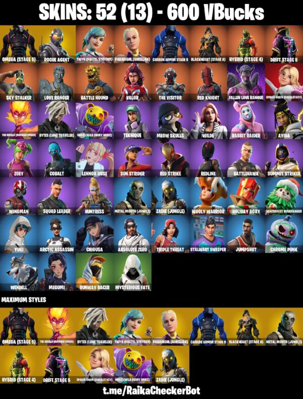 Fortnite OG Account - 53 Skins | Double Helix | Gold Midas | Fade | Raz | Lara Croft – Bild 6