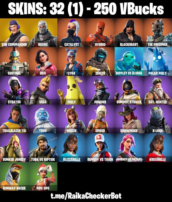 Fortnite OG Account - 32 Skins | Havoc | Blackheart | Hybrid – Bild 2