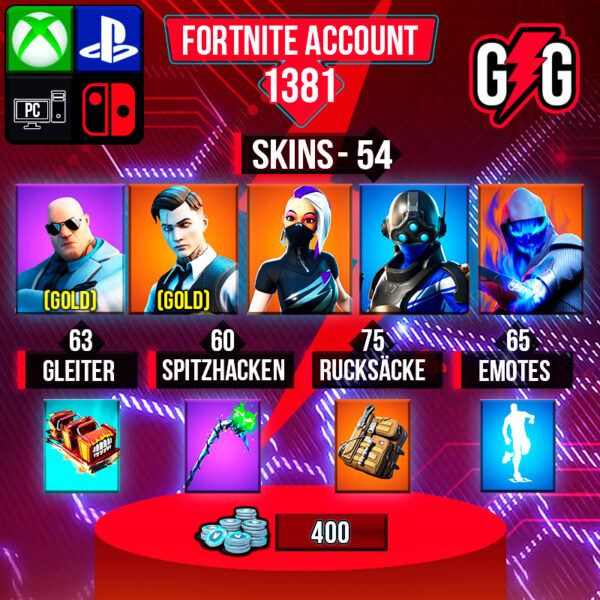 Fortnite OG Account - 54 Skins | Gold Brutus | Gold Midas | Trilogy | Fusion | Catalyst