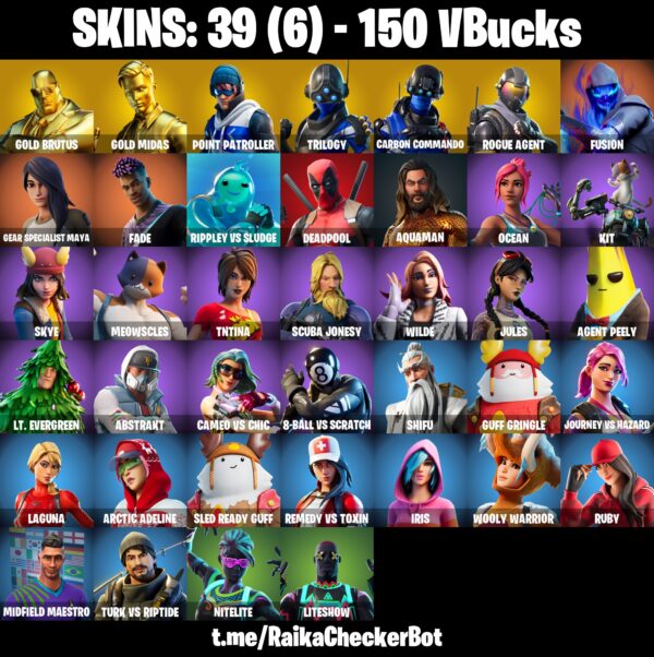 Fortnite OG Account - 39 Skins | Gold Brutus | Gold Midas | Rogue Agent – Bild 2