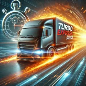 Fast truck with stopwatch, Turbo Express delivery