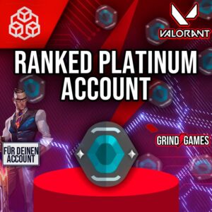 Valorant Platinum Account offer with character and emblem