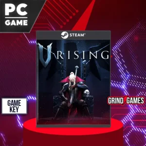 V Rising PC game cover on red pedestal