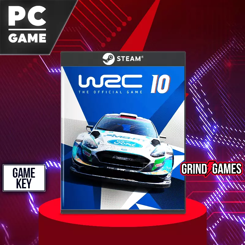 WRC 10 PC-Spielhülle, Rallye-Rennspiel für Steam.