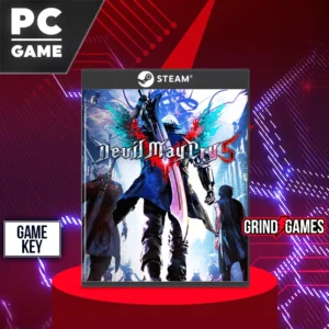 PC game Devil May Cry 5 on a red pedestal