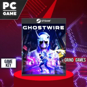Ghostwire Tokyo PC-Spiel Cover mit stilisierter Maske