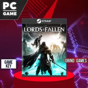 Lords of the Fallen PC-Spielcover auf rotem Podest.