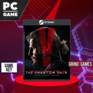 Metal Gear Solid V PC game box, red background