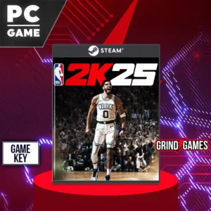 NBA 2K25 PC game cover featuring basketball players.