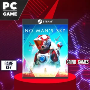 No Man's Sky PC game box on red background