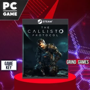 Callisto Protocol PC game cover on red pedestal