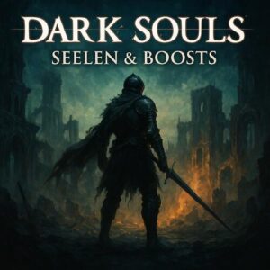 Dark Souls Ritter in ruinierter Stadt