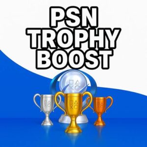 PSN-Trophäensteigerung mit Gold-, Silber-, Bronze-Pokalen.