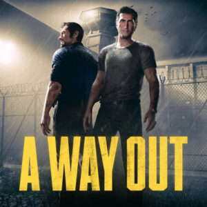A Way Out Videospiel Coverart mit Männern und Gefängnis