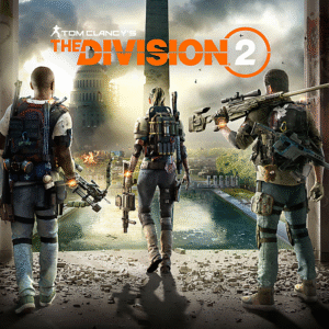The Division 2 cover: Agents in a destroyed cityscape.