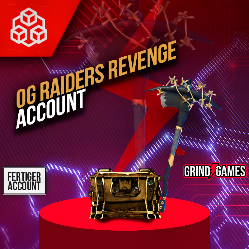 OG Raiders Revenge Account Angebot auf rotem Hintergrund