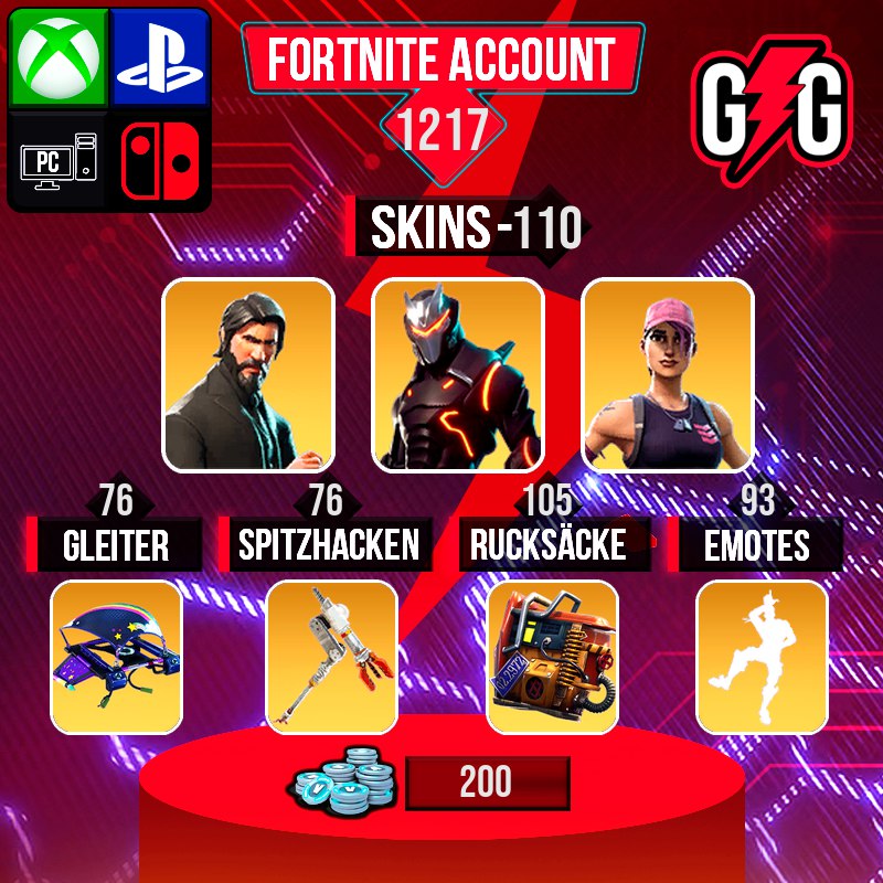 Fortnite OG Account – 110 Skins | The Reaper | Omega Stage 5 | Rose Team Leader