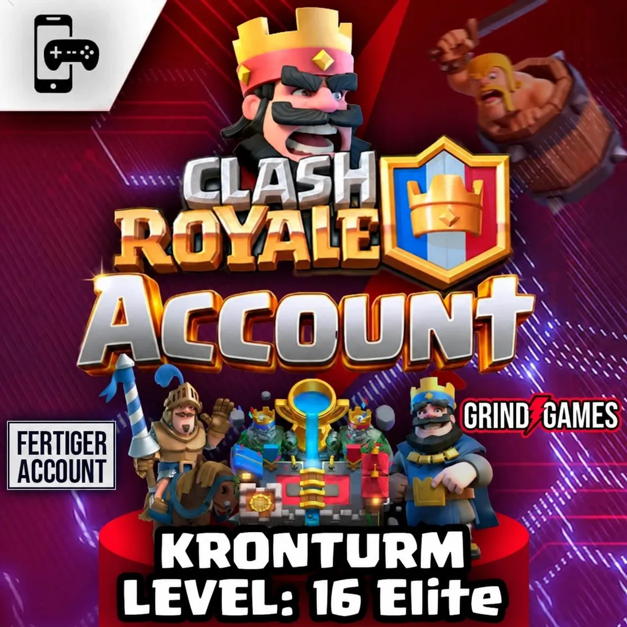 Clash Royale Account KT16 Elite – fertiger Account