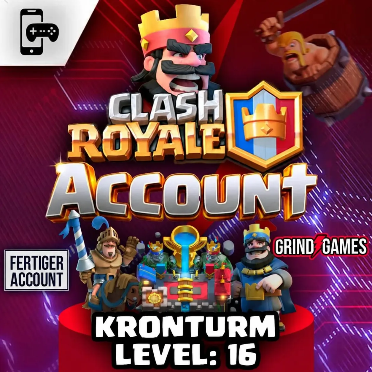 Clash Royale Account KT16 Normal – fertiger Account