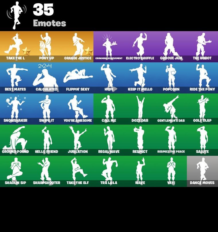 Aperçu des emotes – Fortnite OG Account – 47 Skins | The Reaper | Omega | Elite Agent
