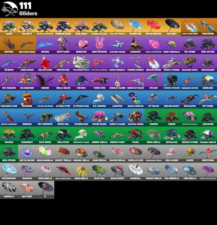 Gleiter-Übersicht – Fortnite OG Account – 84 Skins | Black Knight | Sparkle Specialist | Blue Squire