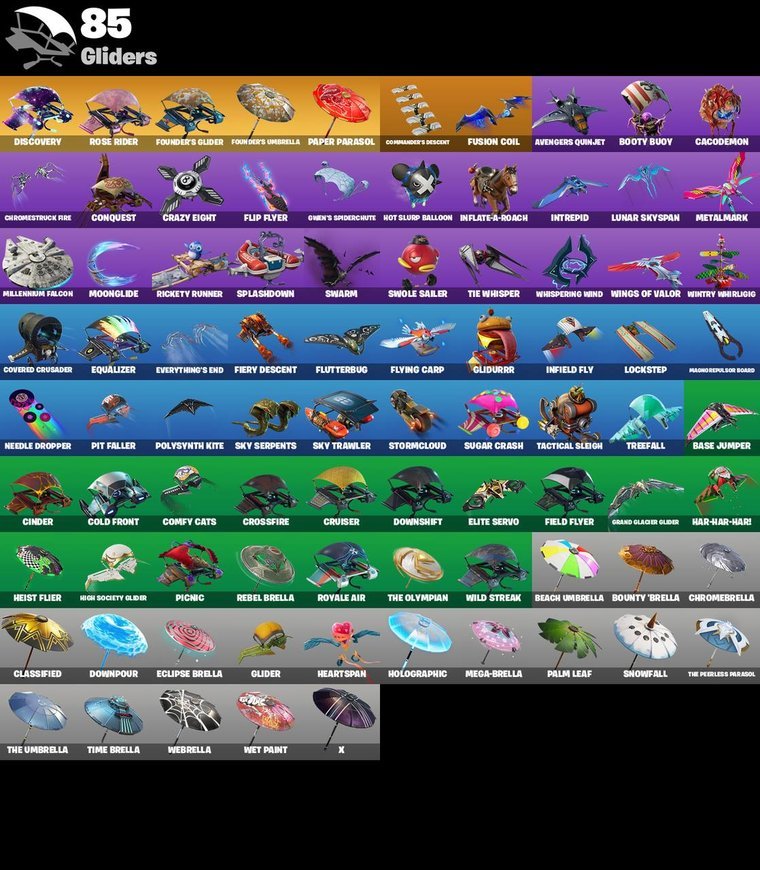 Gleiter-Übersicht – Fortnite OG Account – 114 Skins | Galaxy | Rose Team Leader | Warpaint