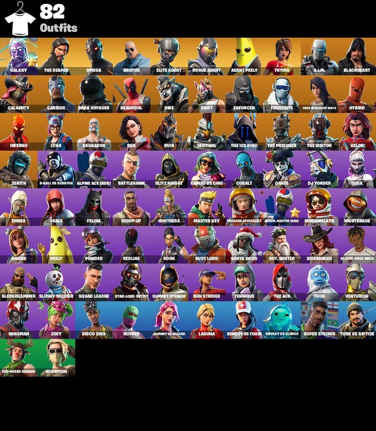 Fortnite OG Account – 82 Skins | Galaxy | The Reaper | Omega