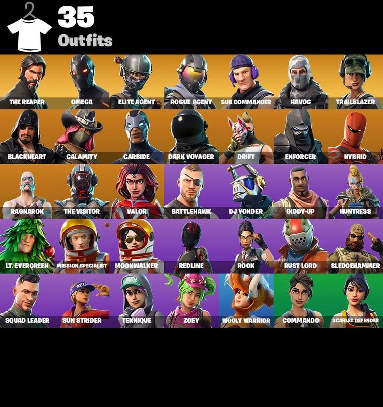Fortnite OG Account – 35 Skins | The Reaper | Omega | Elite Agent