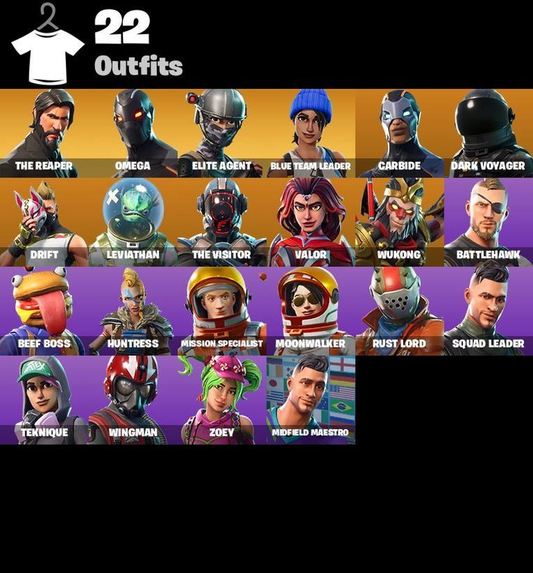Fortnite OG Account – 22 Skins | The Reaper | Omega | Elite Agent