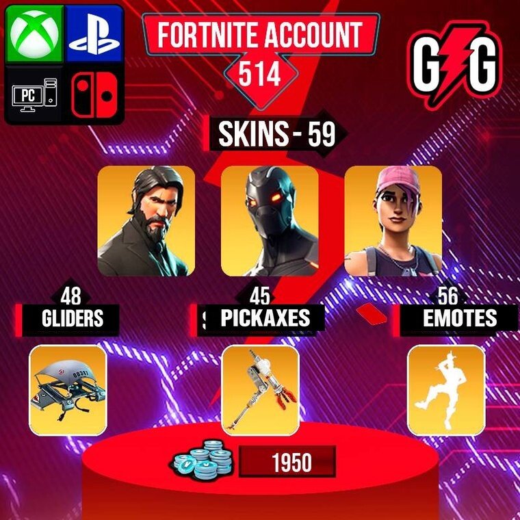 Fortnite OG Account – 59 Skins | The Reaper | Omega | Rose Team Leader