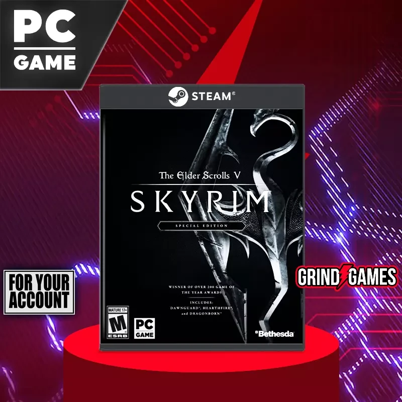 The Elder Scrolls V Skyrim PC game case