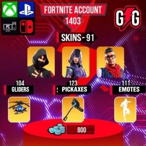 Fortnite OG Account – 91 Skins | IKONIK | Glow | Prodigy