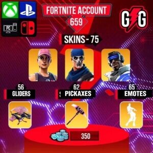 Fortnite OG Account – 75 Skins | Rose Team Leader | Warpaint | Blue Striker