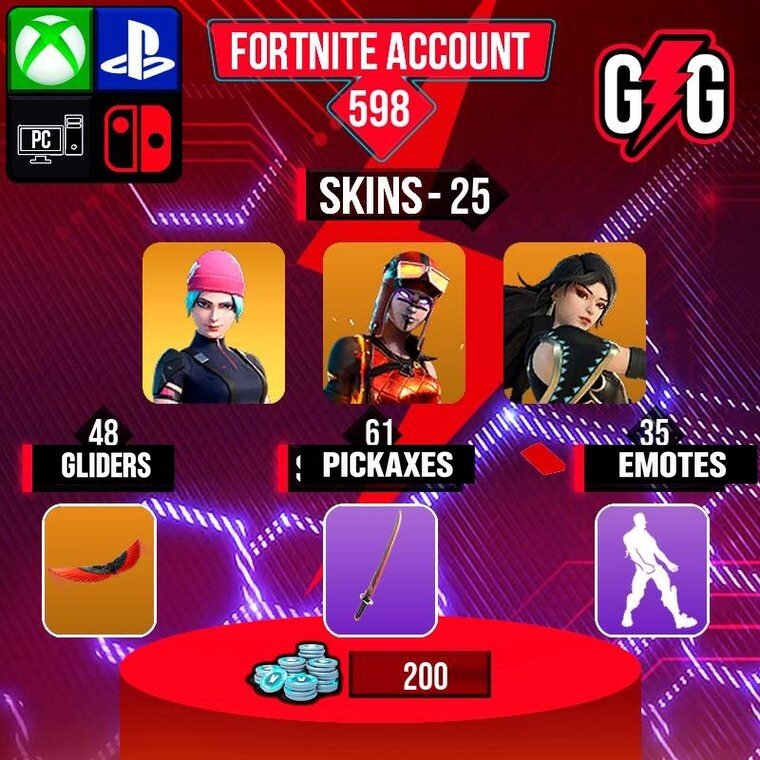Fortnite OG Account – 25 Skins | Wildcat | Blaze | Era