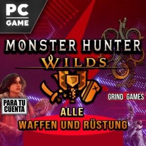 Portada de Monster Hunter Wilds para PC con armadura.