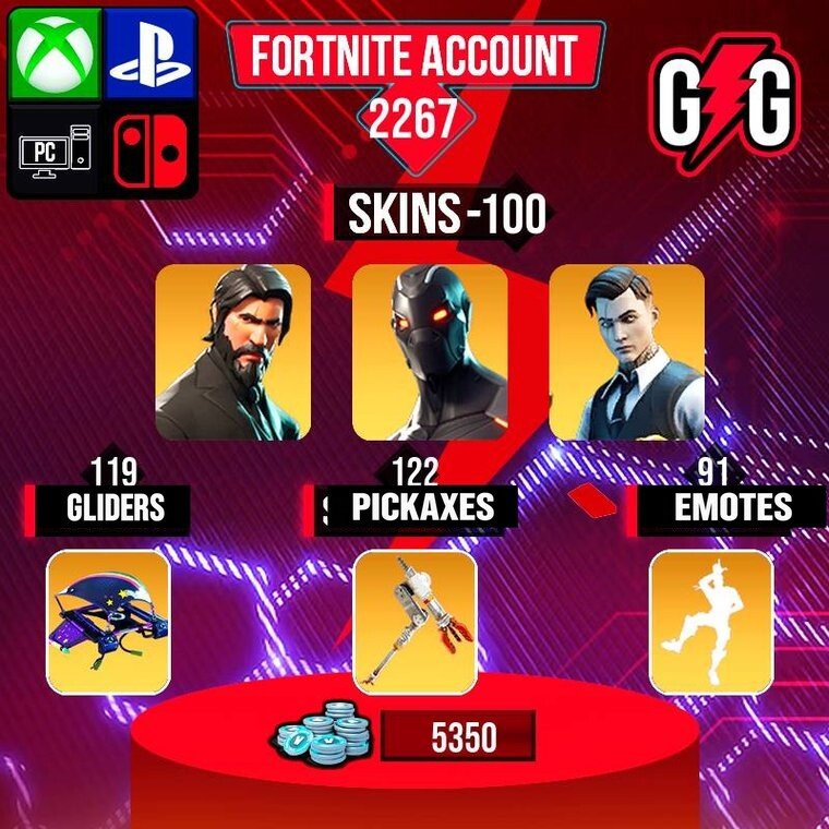 Fortnite OG Account – 100 Skins | The Reaper | Omega | Midas