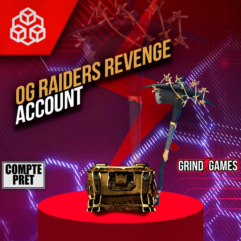 Offre de compte OG Raiders Revenge sur fond rouge