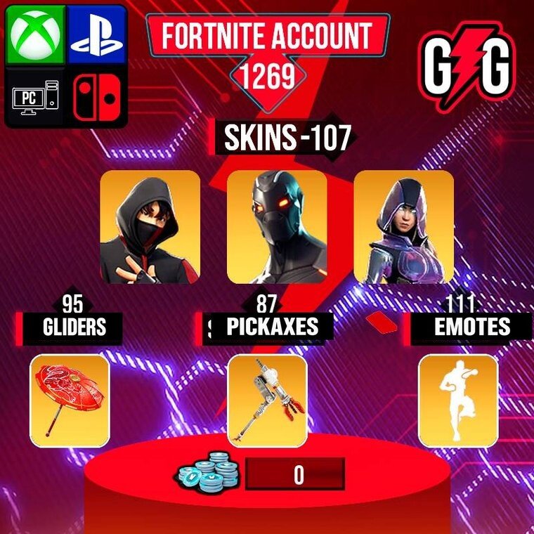Fortnite OG Account – 107 Skins | IKONIK | Omega | Glow